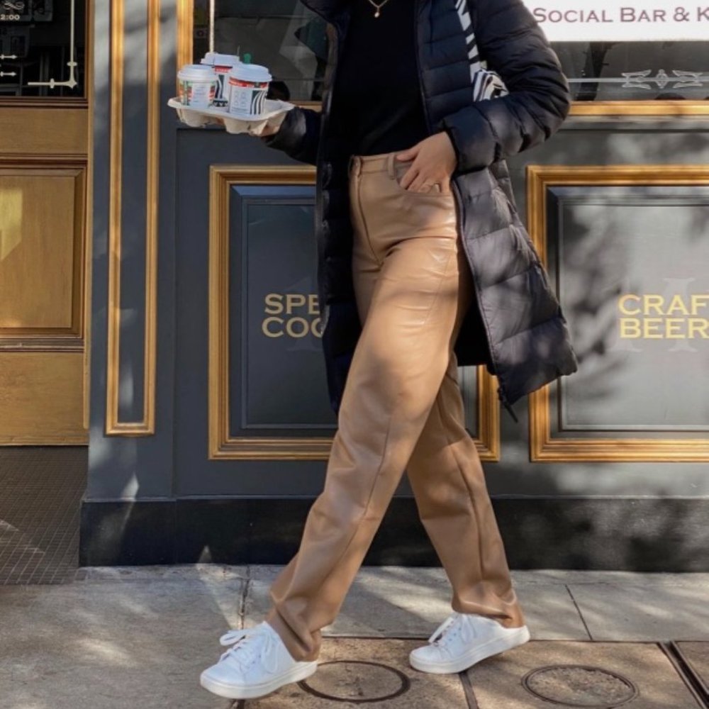 Aritzia Wilfred Melina Pant in Constant Camel - Size: S